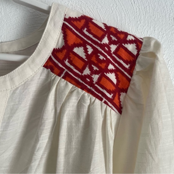 NEW Knox Rose Balloon Sleeve Peasant Boho Geo Print Hippie Cotton XXL - Picture 5 of 11